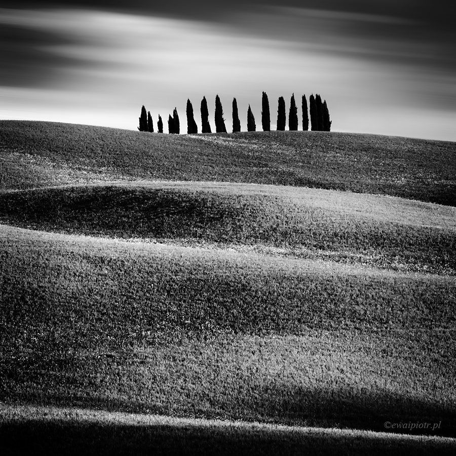 Tuscany, Italy, landscape, long exposure, Val d'Orcia, Piotr Debek