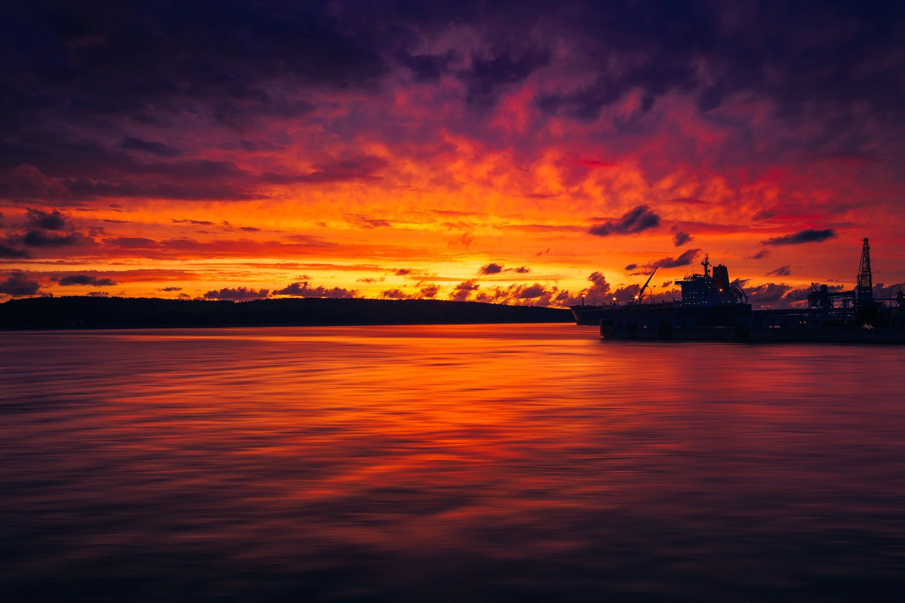 klaipeda, port, lithuania, sunset, colors, Руслан Болгов (Axe)