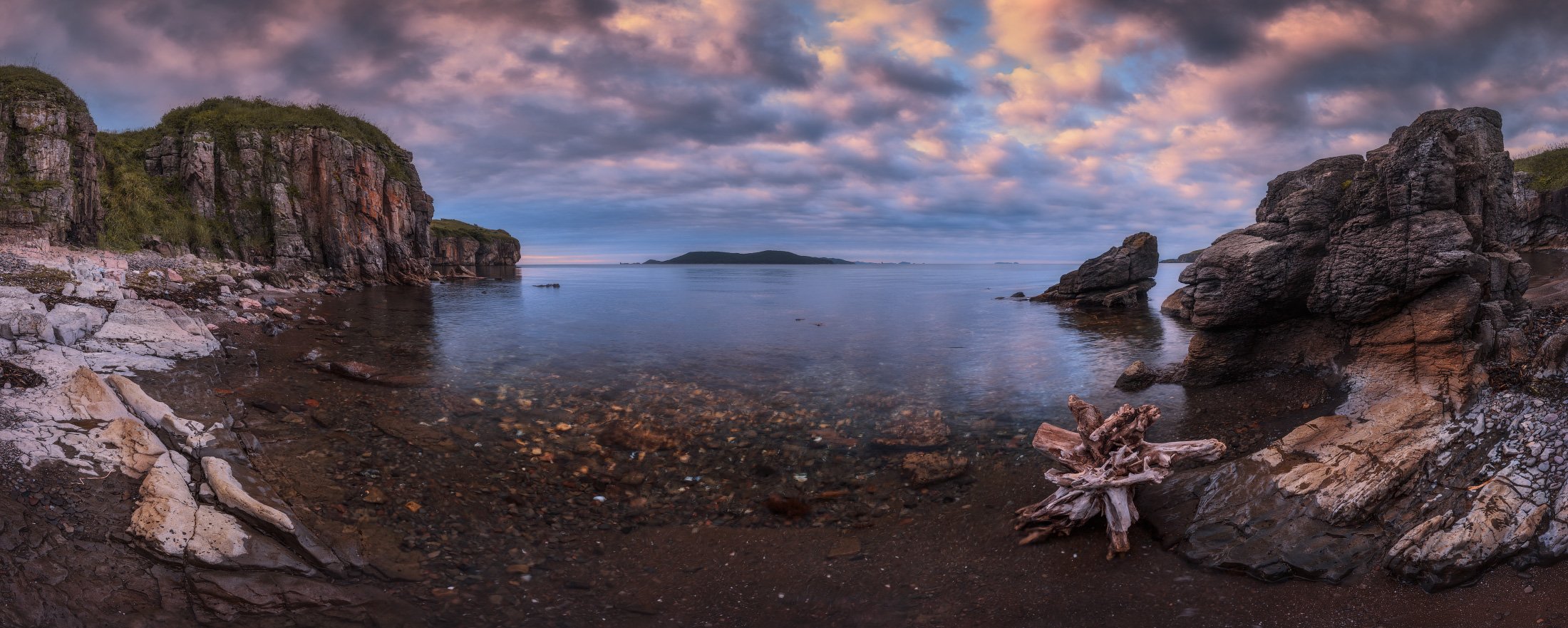 панорама, море, скалы, Андрей Кровлин