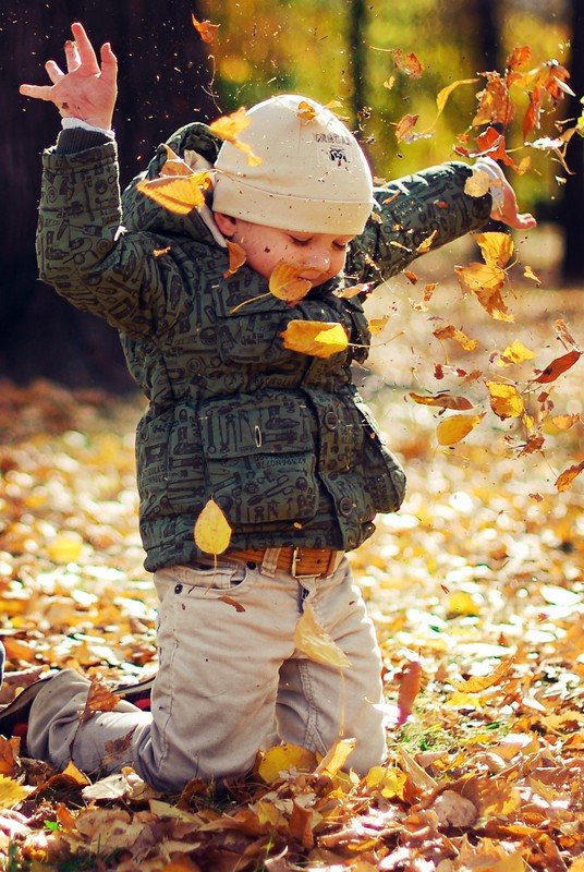 happy, autumn, Анастасия