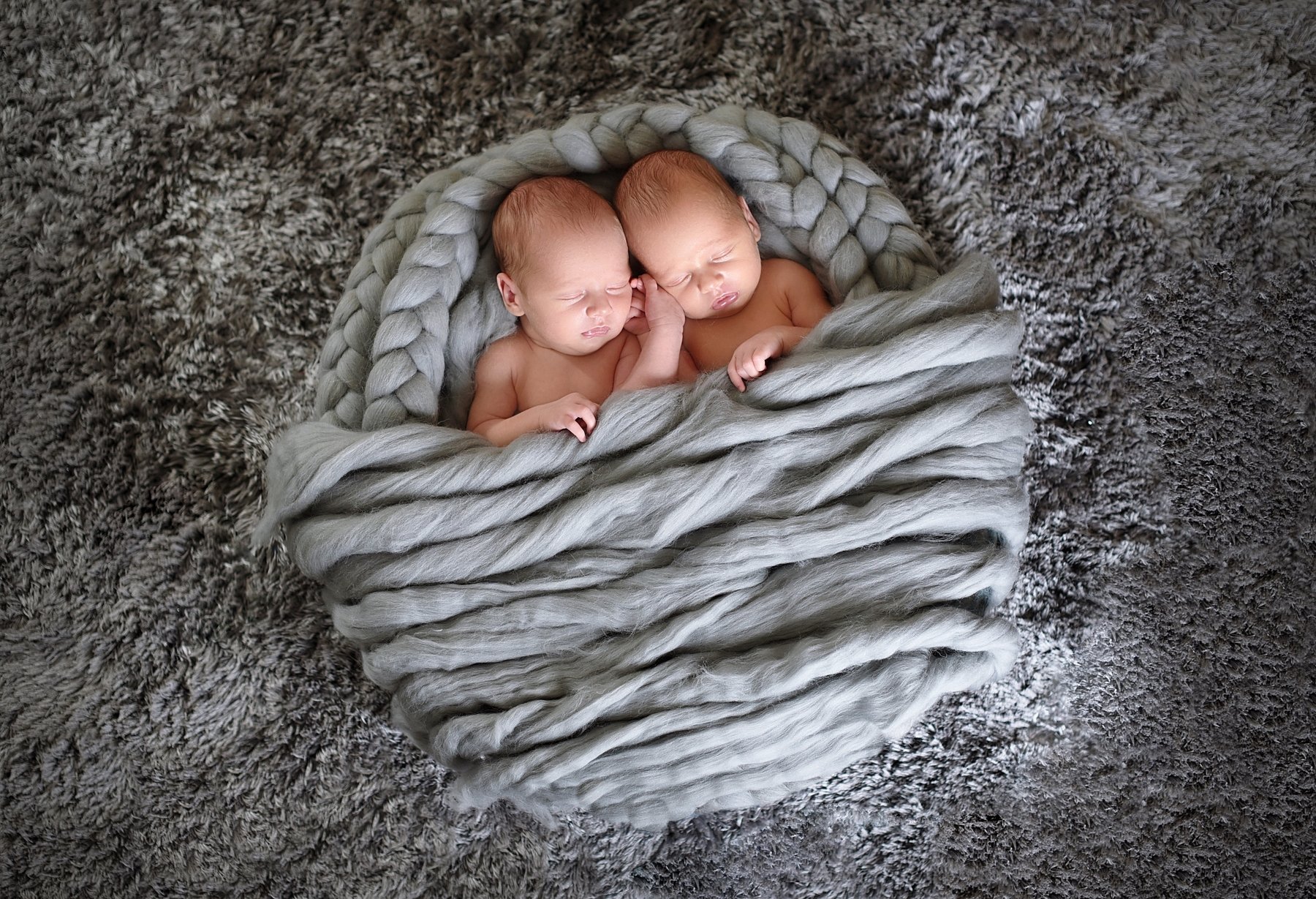 newborn, twins, bowl, Anna Ścigaj