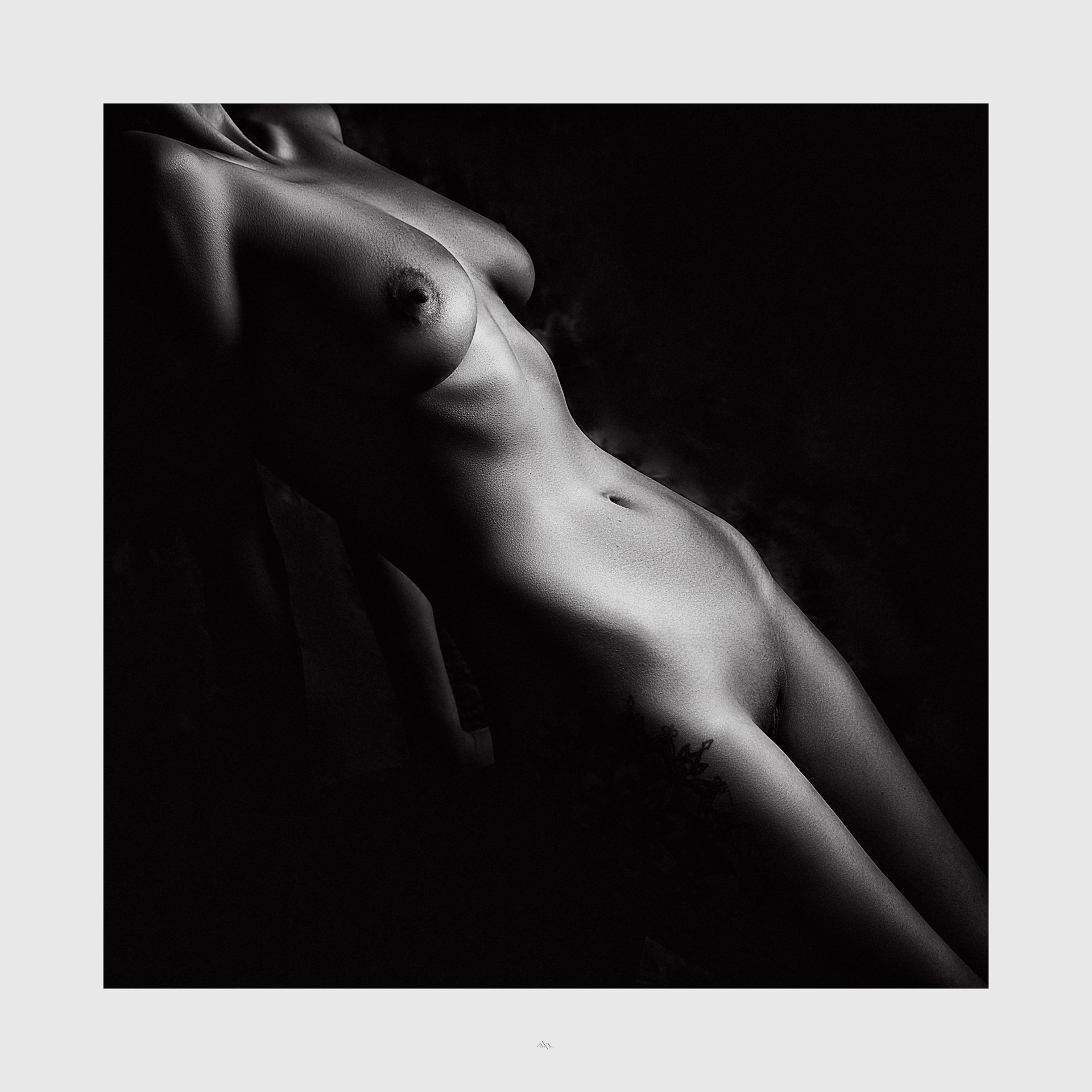 woman, body, nude, light, black and white, studio, Руслан Болгов (Axe)