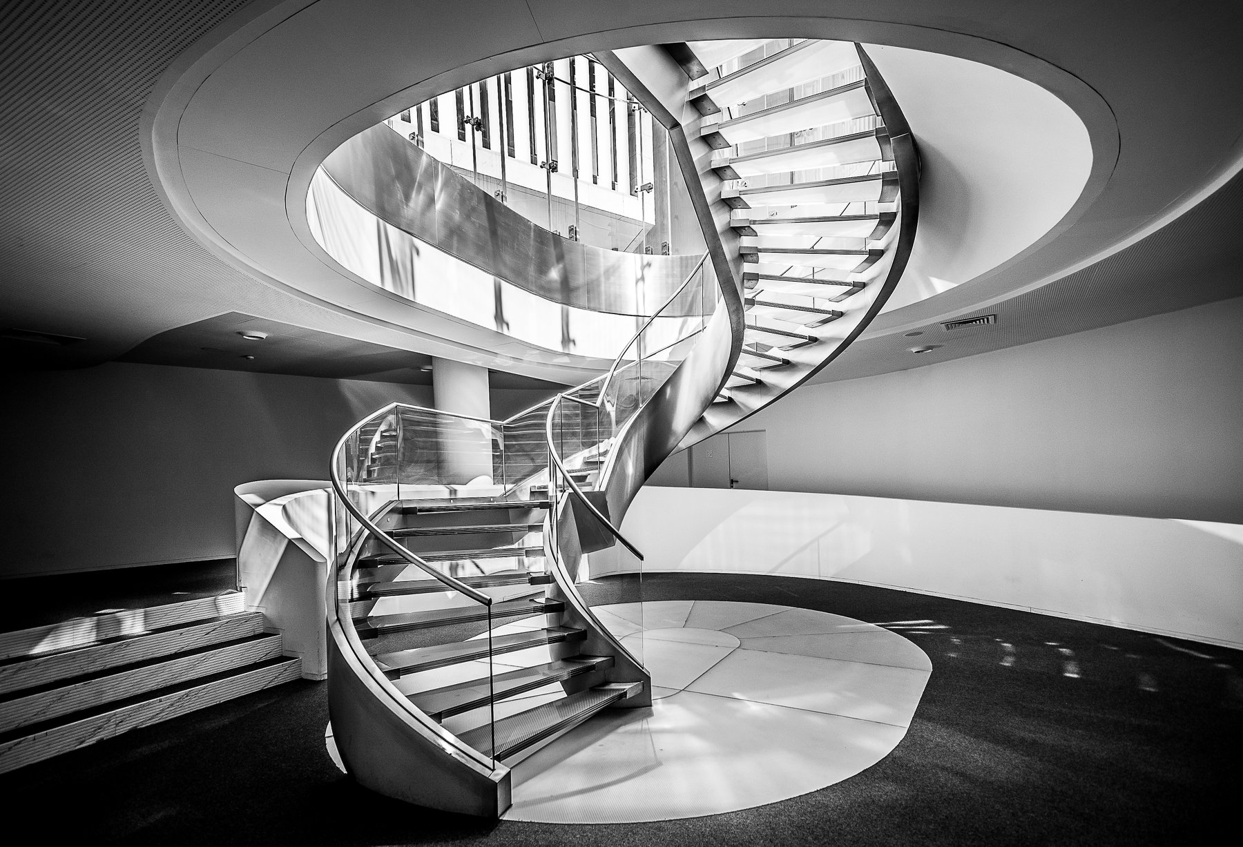architecture, art, stairs, glass, Antonio Coelho