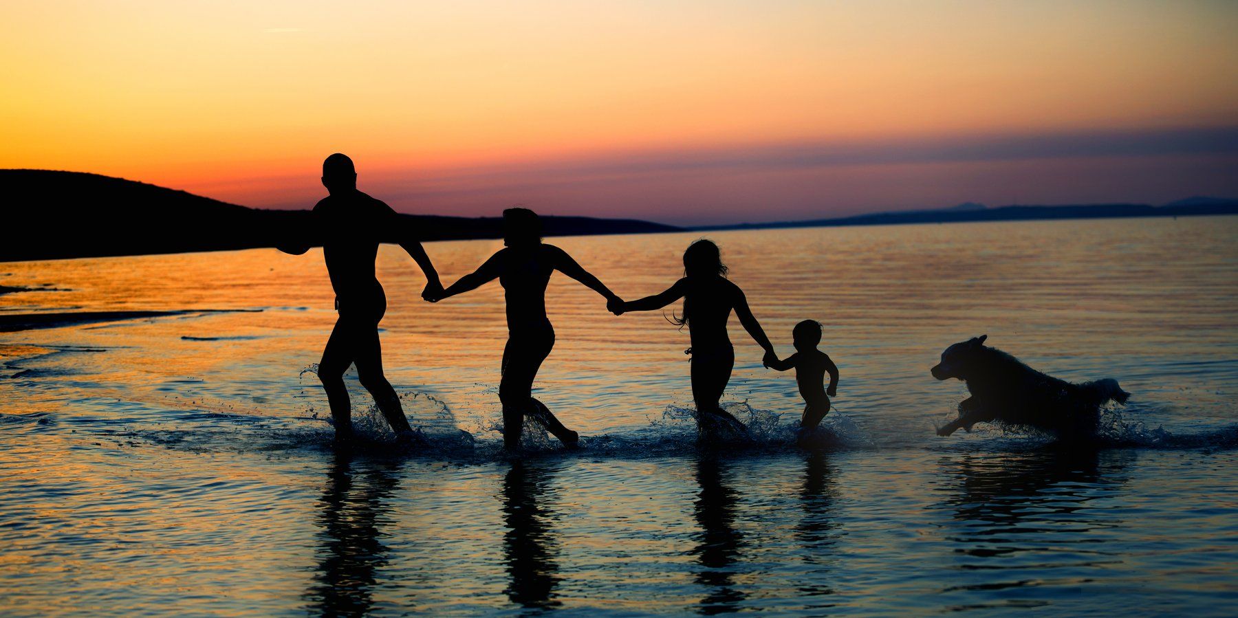family, sea, sun set, sky, playing, having fun, together, Vysochanska Photography