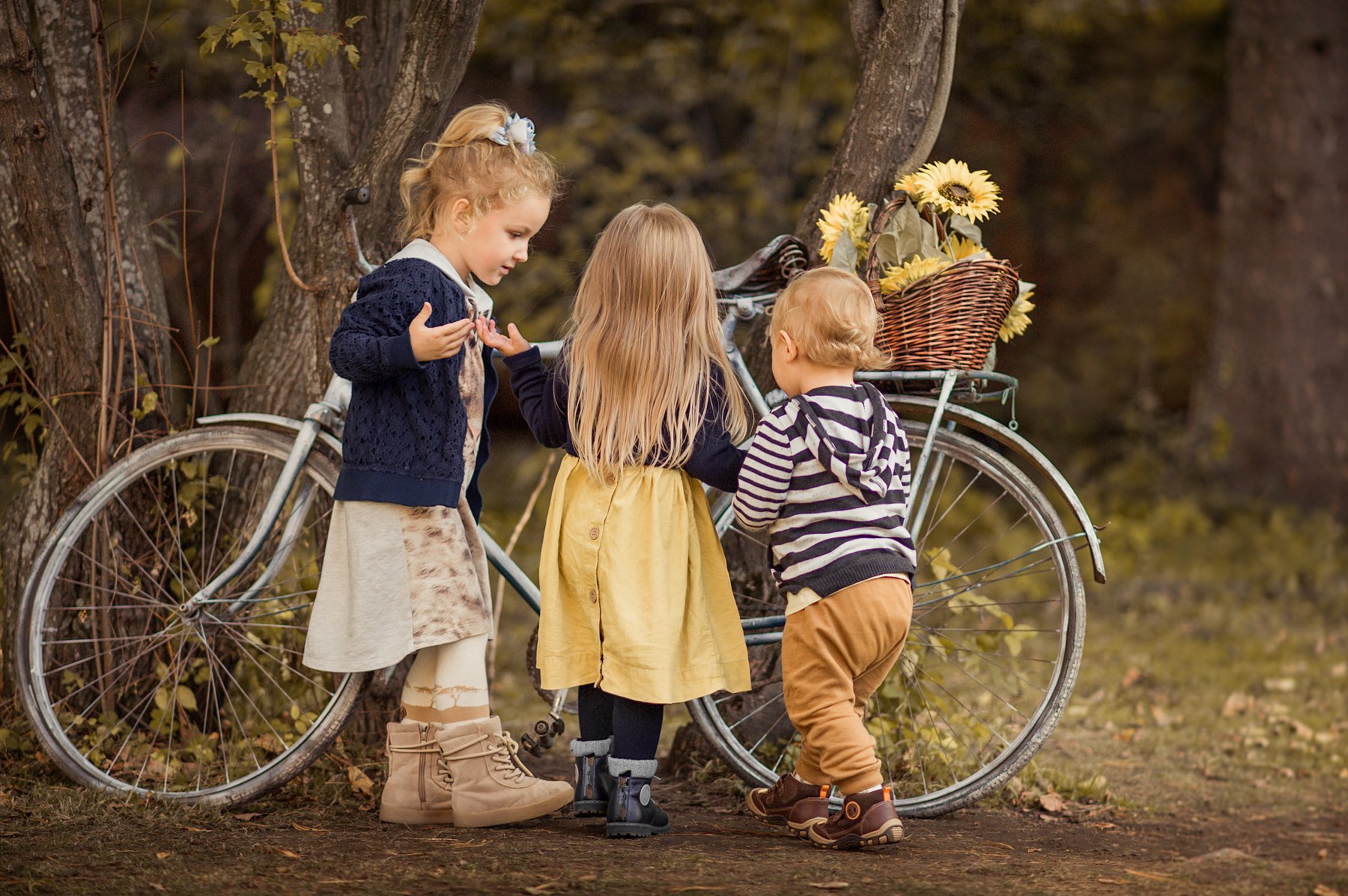 дети, детская фотография, осень, велосипед, Павлова Александра
