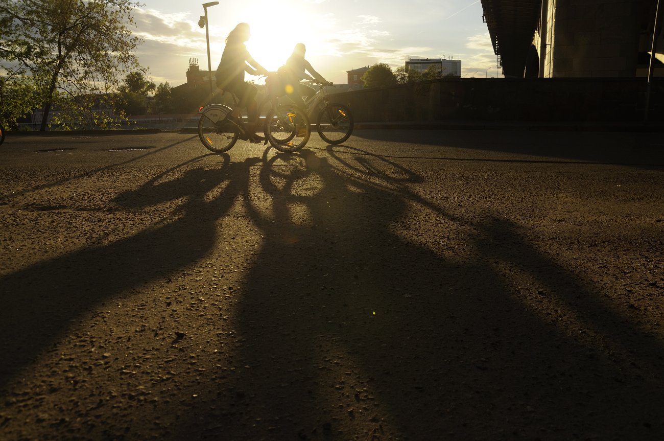 солнце, тень, велосипед, Олег Тыркин