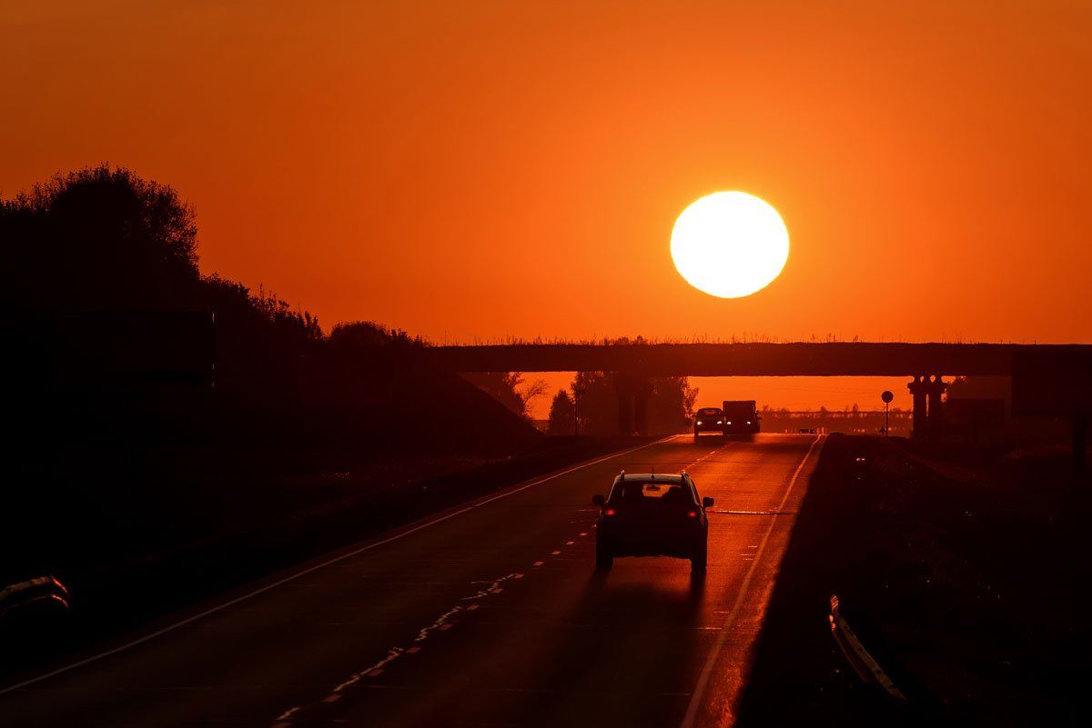 дорога, закат, солнце, road, sunset, sun, Iri_sha