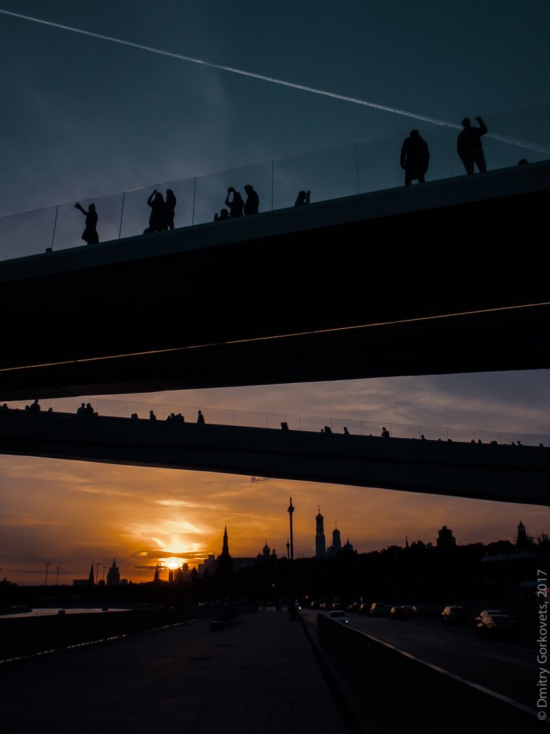 #bridge #moscow #zaryadye #PhotoByDmitryGorkovets #sunset #зарядье , Горковец Дмитрий