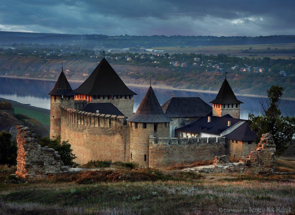 замок, крепость, украина, хотин, сумерки, туман, Melnik-oy Serg-N-