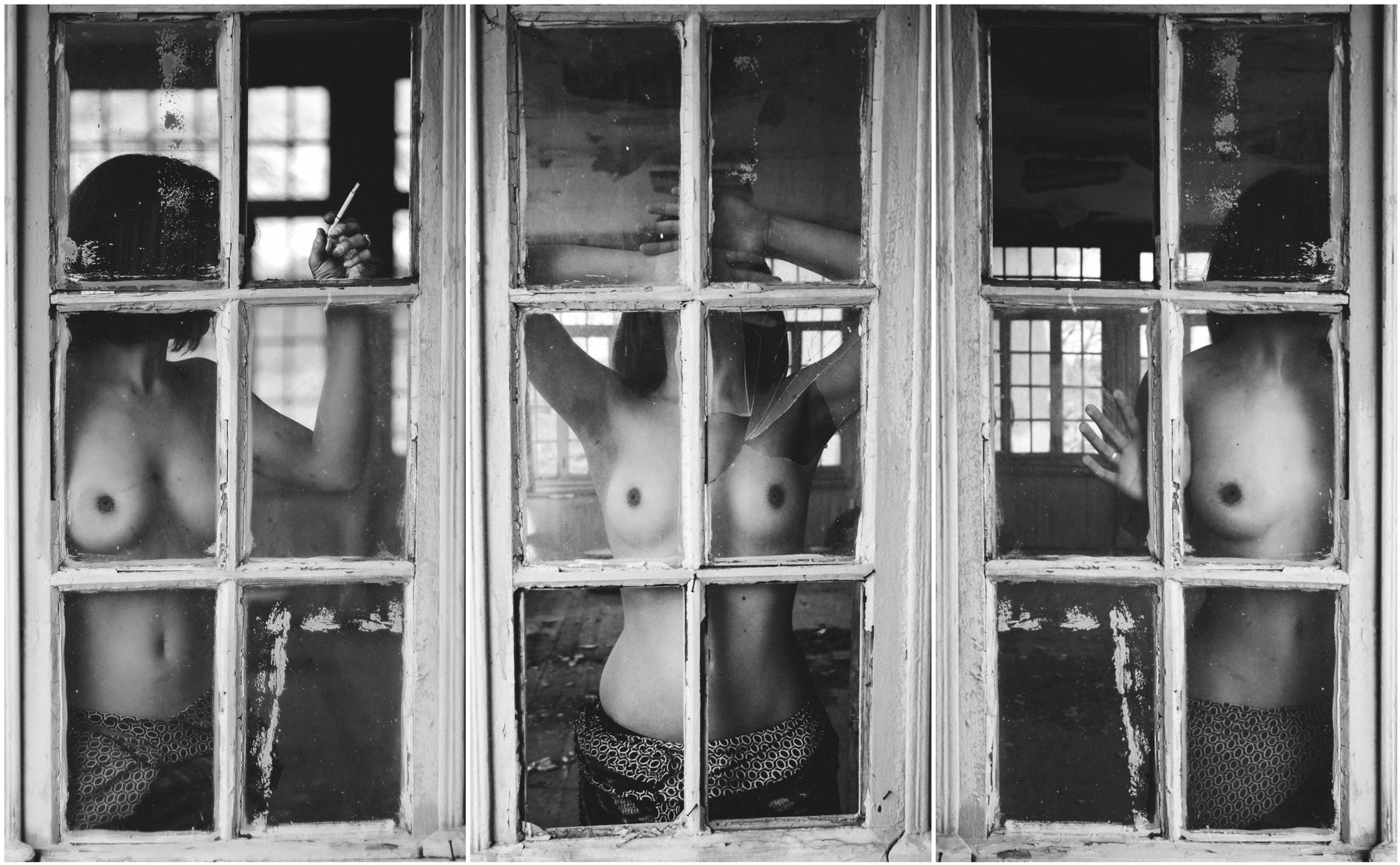 woman, nude, windows, Miane Da