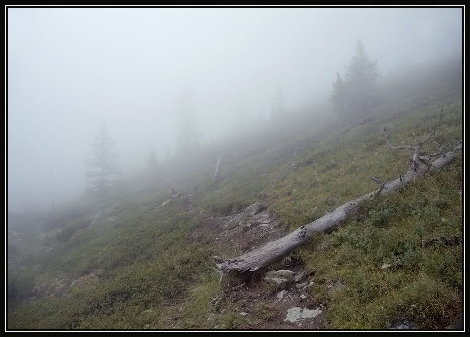 горы, туман, Алексей