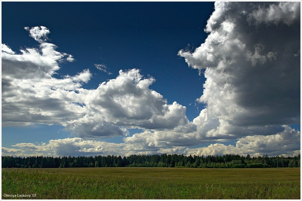 облака, небо, лето, гроза, Олеся Ласкова