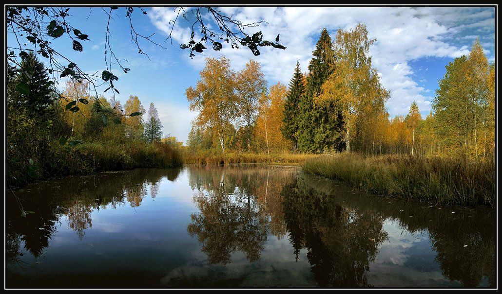 осень, река , тишина, Алексей