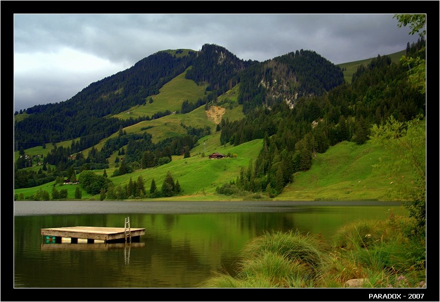 швейцария, schwarzsee, fribourg, черное озеро, цвета, paradox, PARADOX