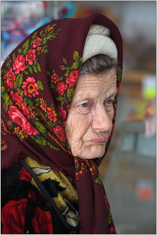 портрет, женщина, деревня, Борис Каторгин