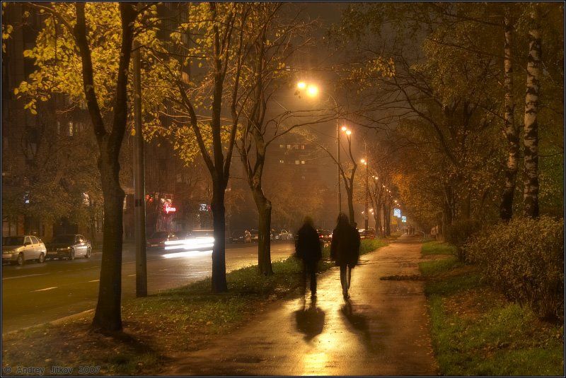 осень, октябрь, ночь, Андрей Житков