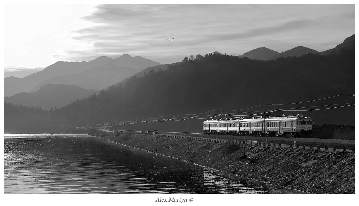 скадарское, озеро, черногория, железная дорога, поезд, Alexander Martynov