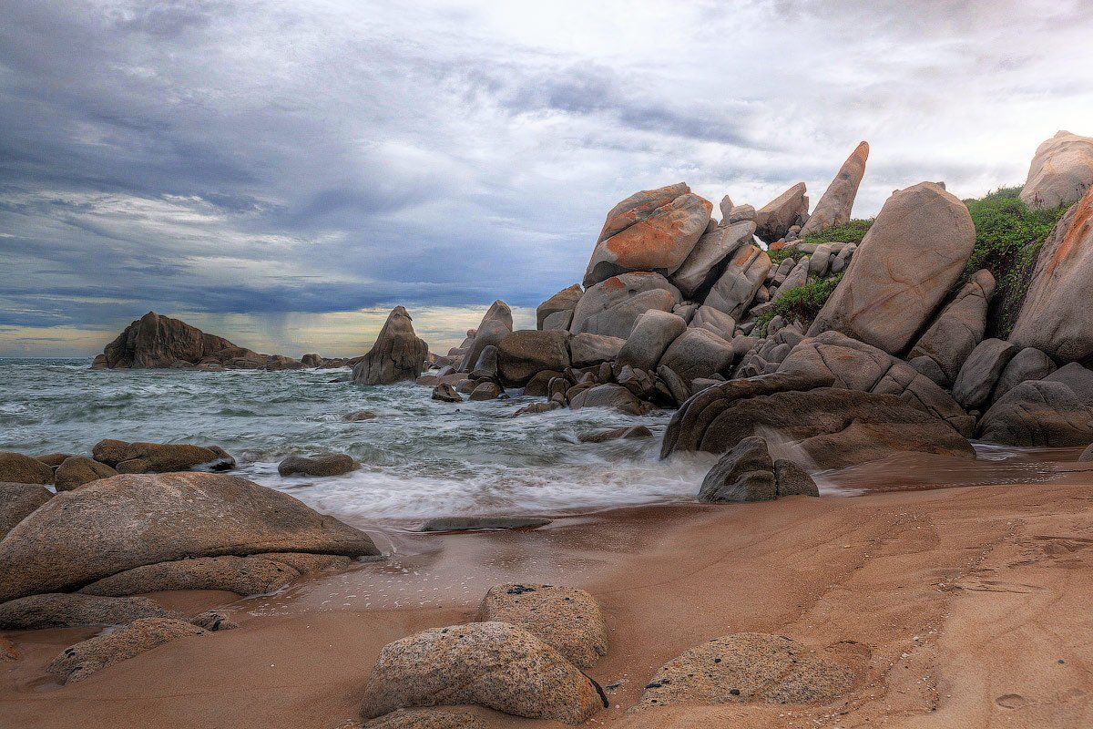 vietnam, stones, sea, Александр