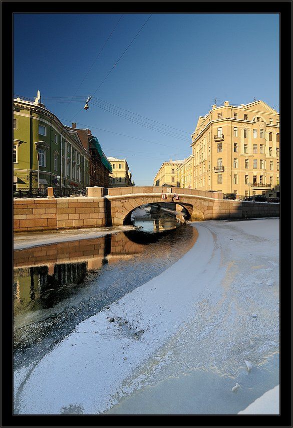 петербург, центр, мойка, мороз, открытка, Kirill Shapovalov