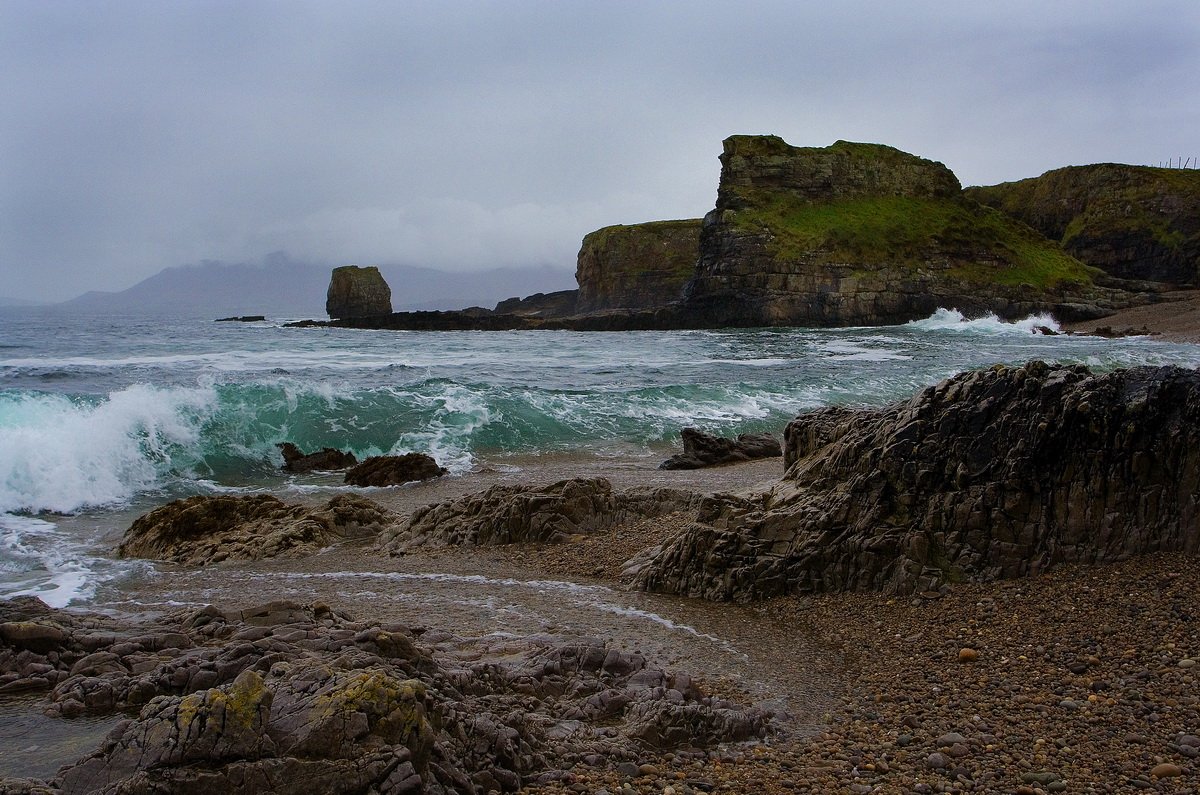 ирландия, океан, скалы, непогода, волна, Екатерина Богданова