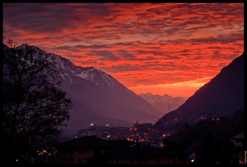 горы, италия, альпы, свобода, облака, закат, путь, выбор, Vitaliy Rage