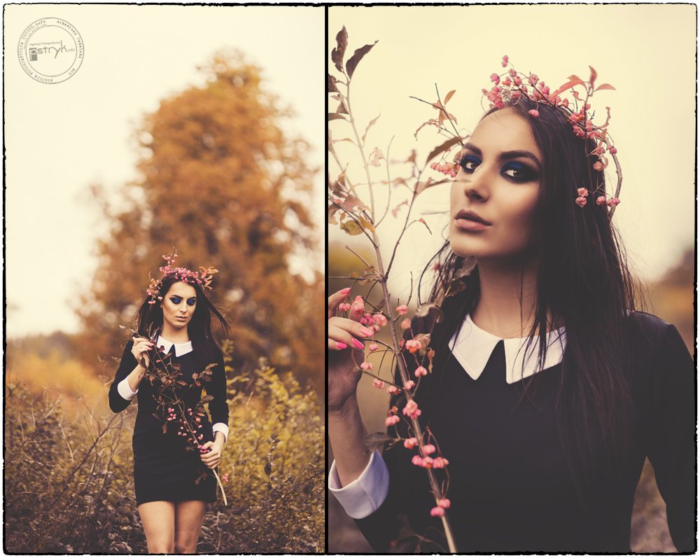 natalia, girl, hair, flowers, autumn, nikon, arkadiusz, ars, ostrowiec, Arkadiusz Pękalski