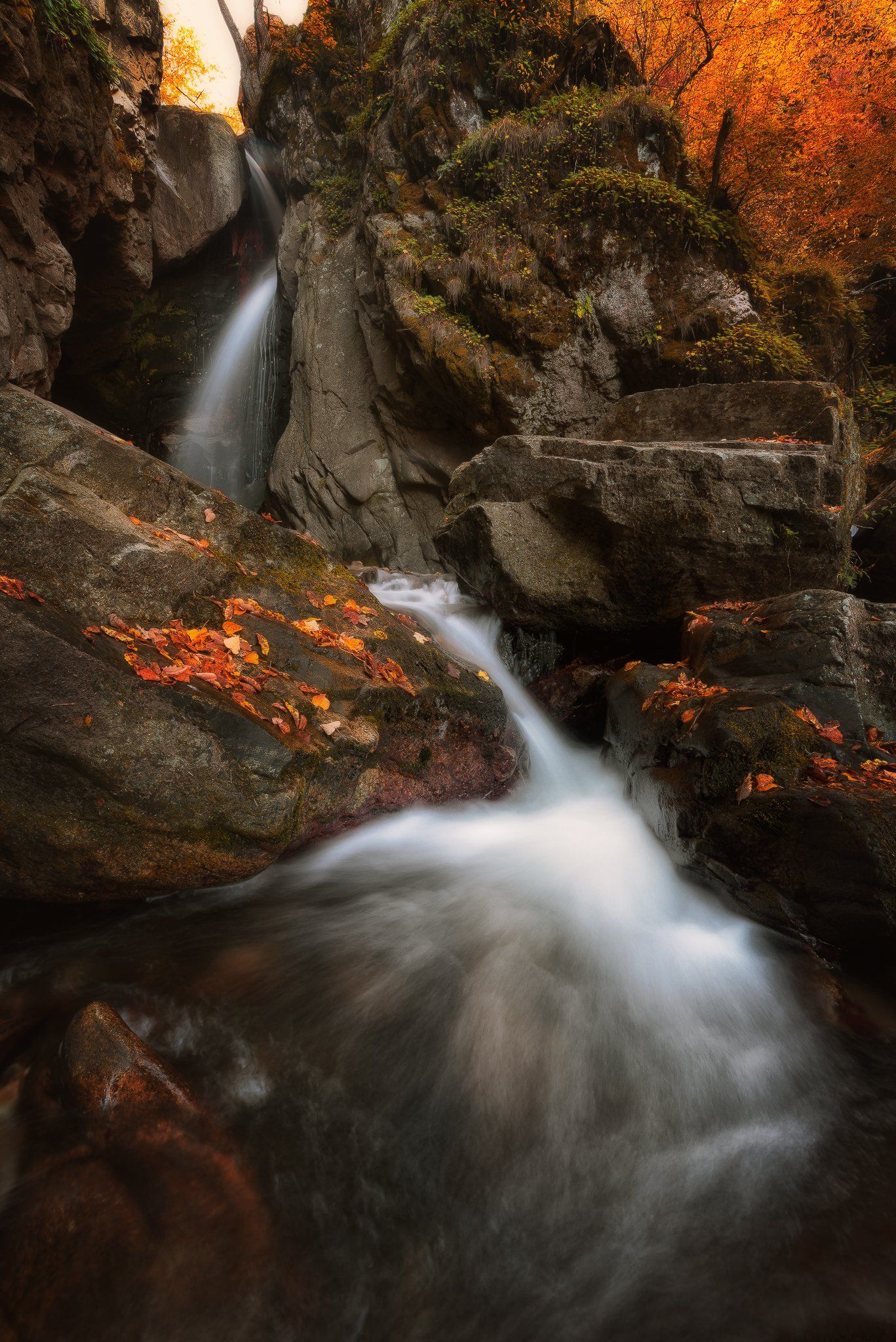 autumn waterfall forest colrs, Иван Димов