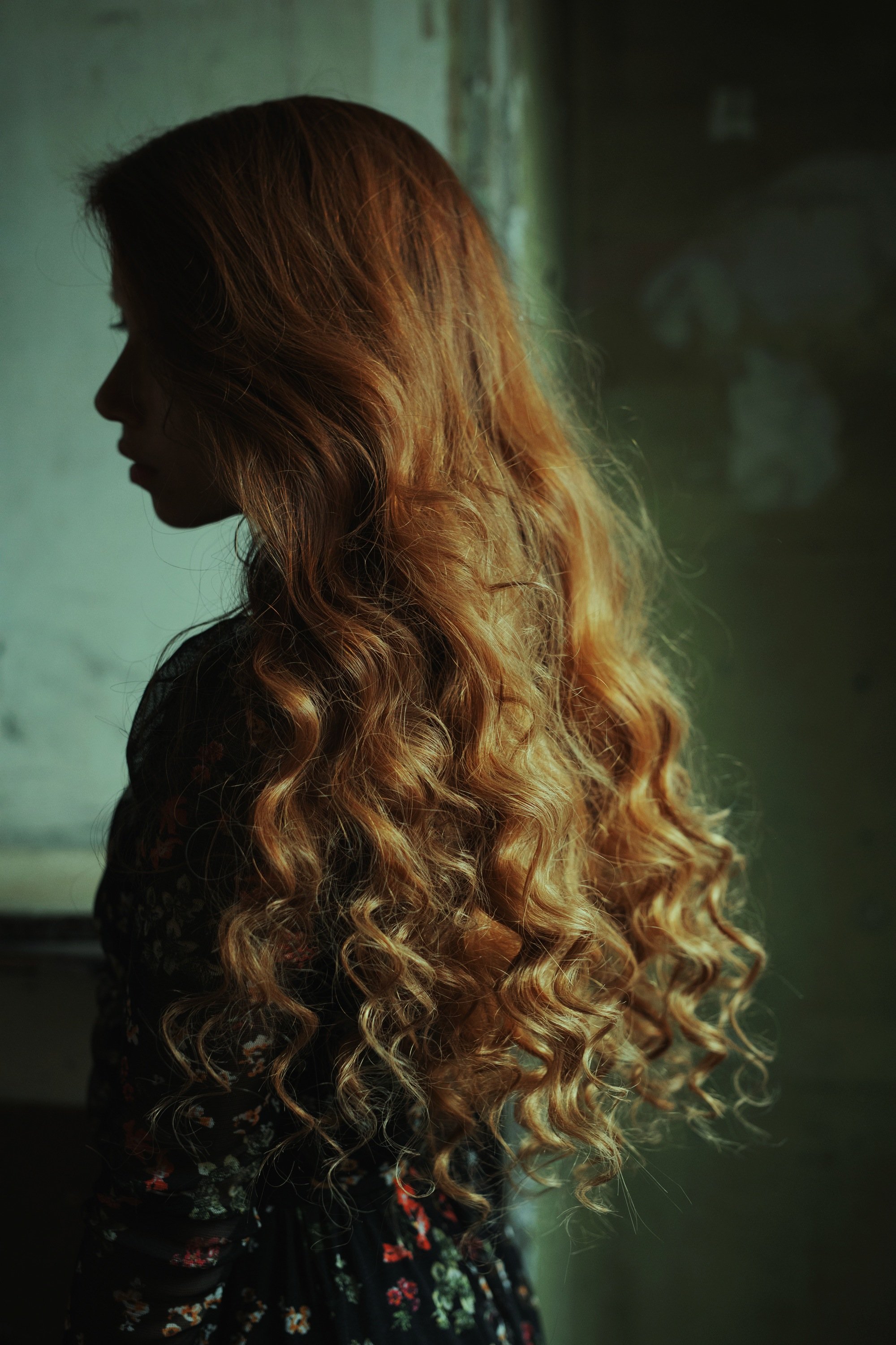 carolinemadison, portrait, beauty, redhair, redhead, portraiture, curlyhair,  lips, emotion, longhair, Caroline Madison