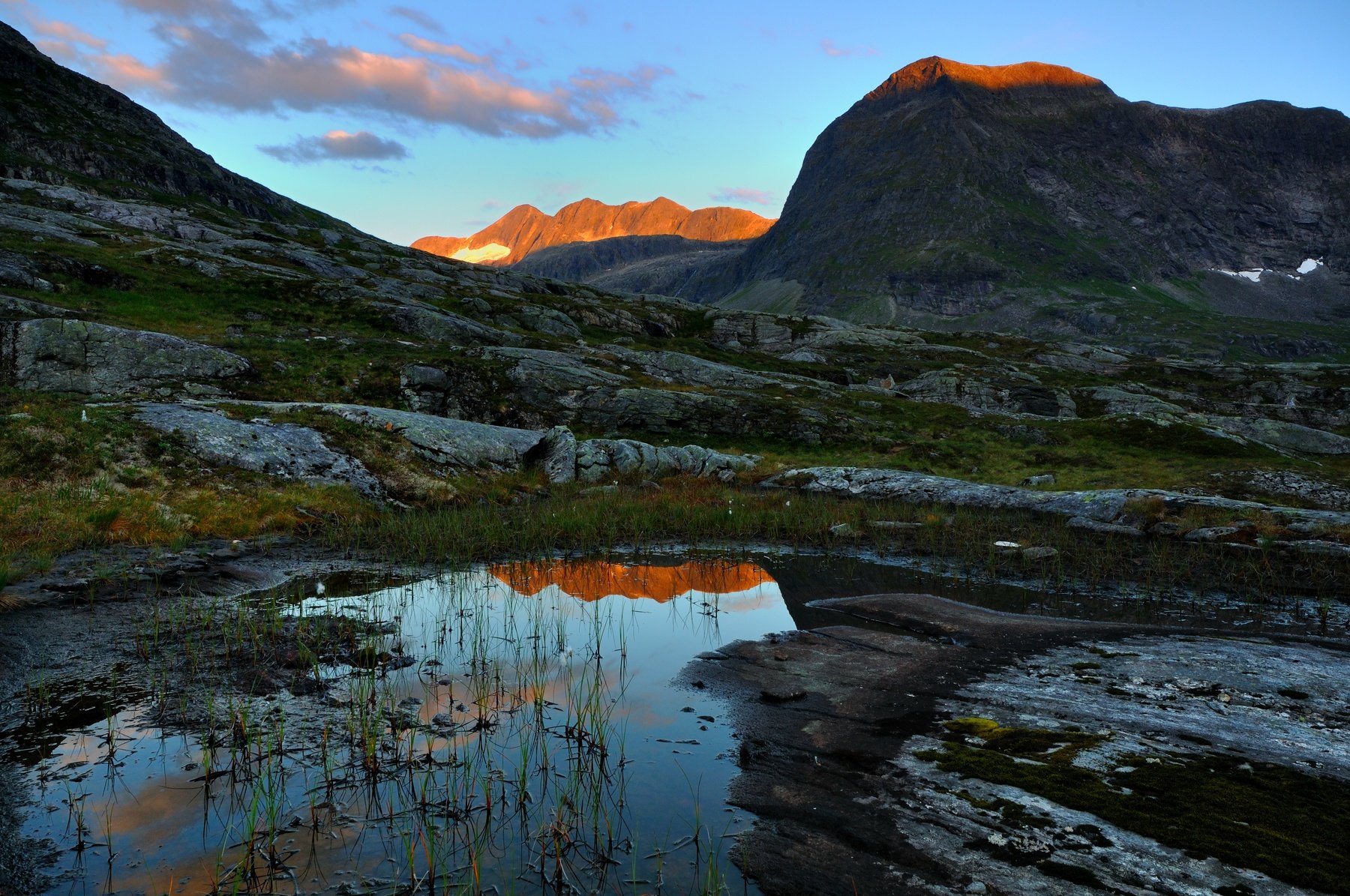 Norway, mirror, reflection, mountain, rock, lake, Jiri Kuchar