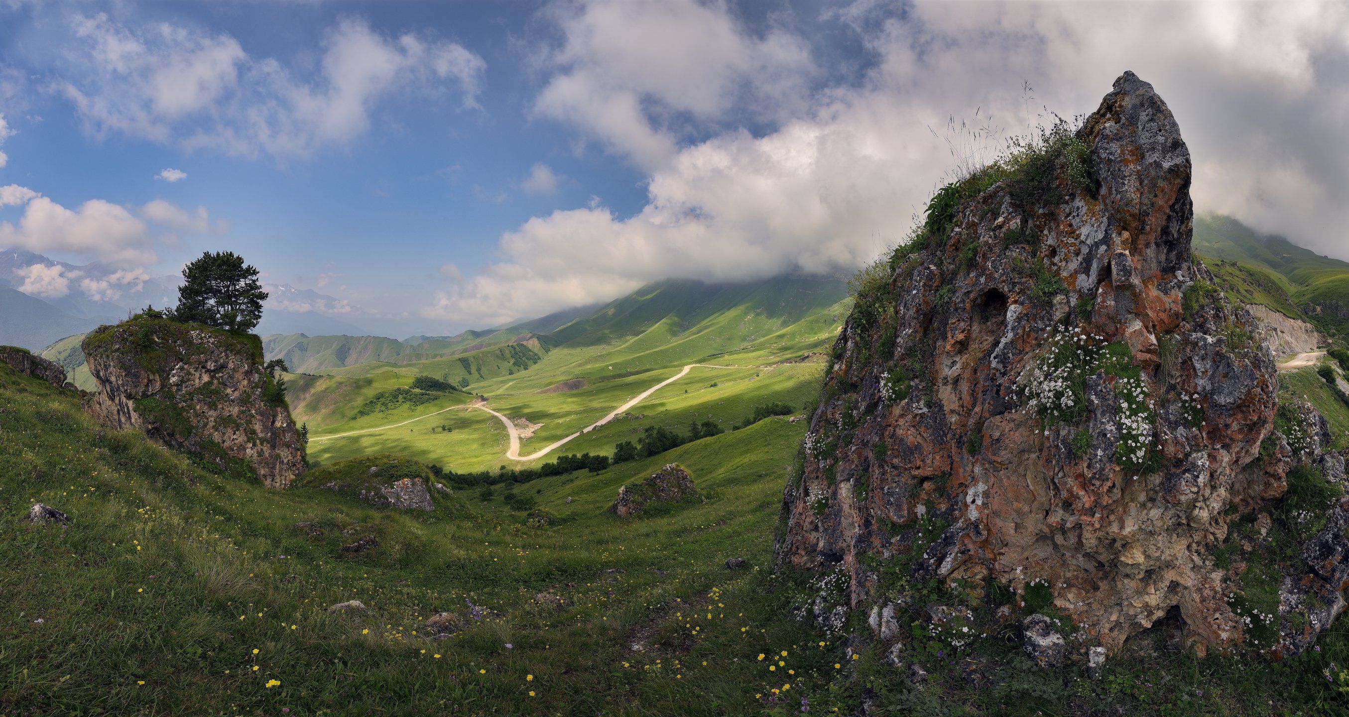 дорога, горы, ингушетия, Александр Свиркин