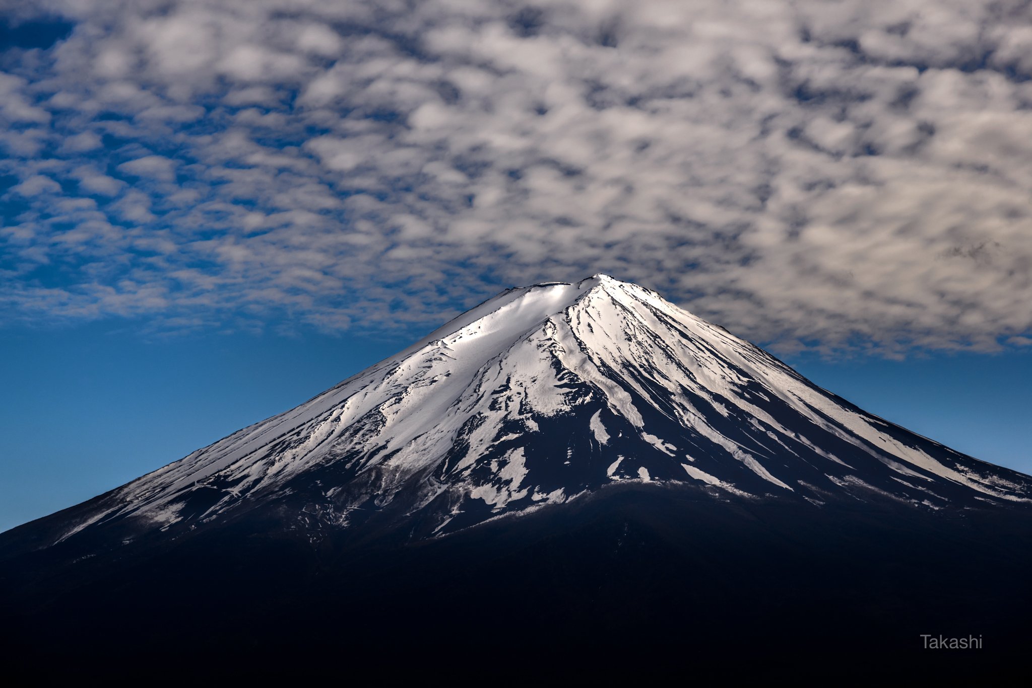 Fuji,mountain,Japan,snow,clouds,white,blue,sky,beautiful,amazing,wonderful,, Takashi