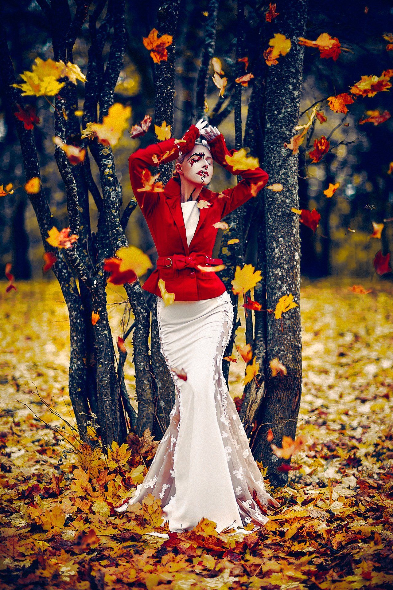woman, portrait, fashion, bride, autumn, natural light, fall, Руслан Болгов (Axe)