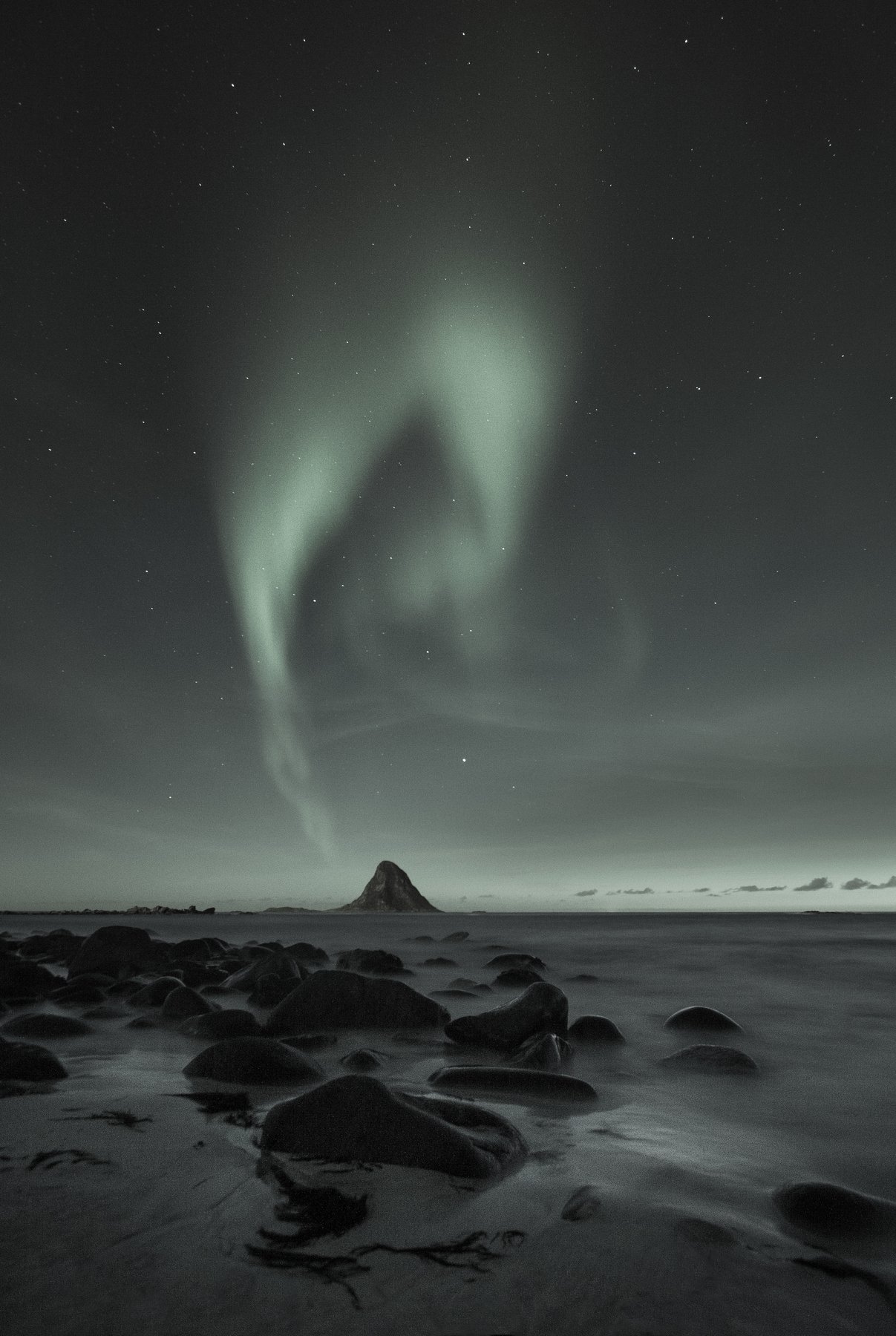 northern lights, bleik, norway, darkspace, night, nature, stars, blut aus nord, Onodrim