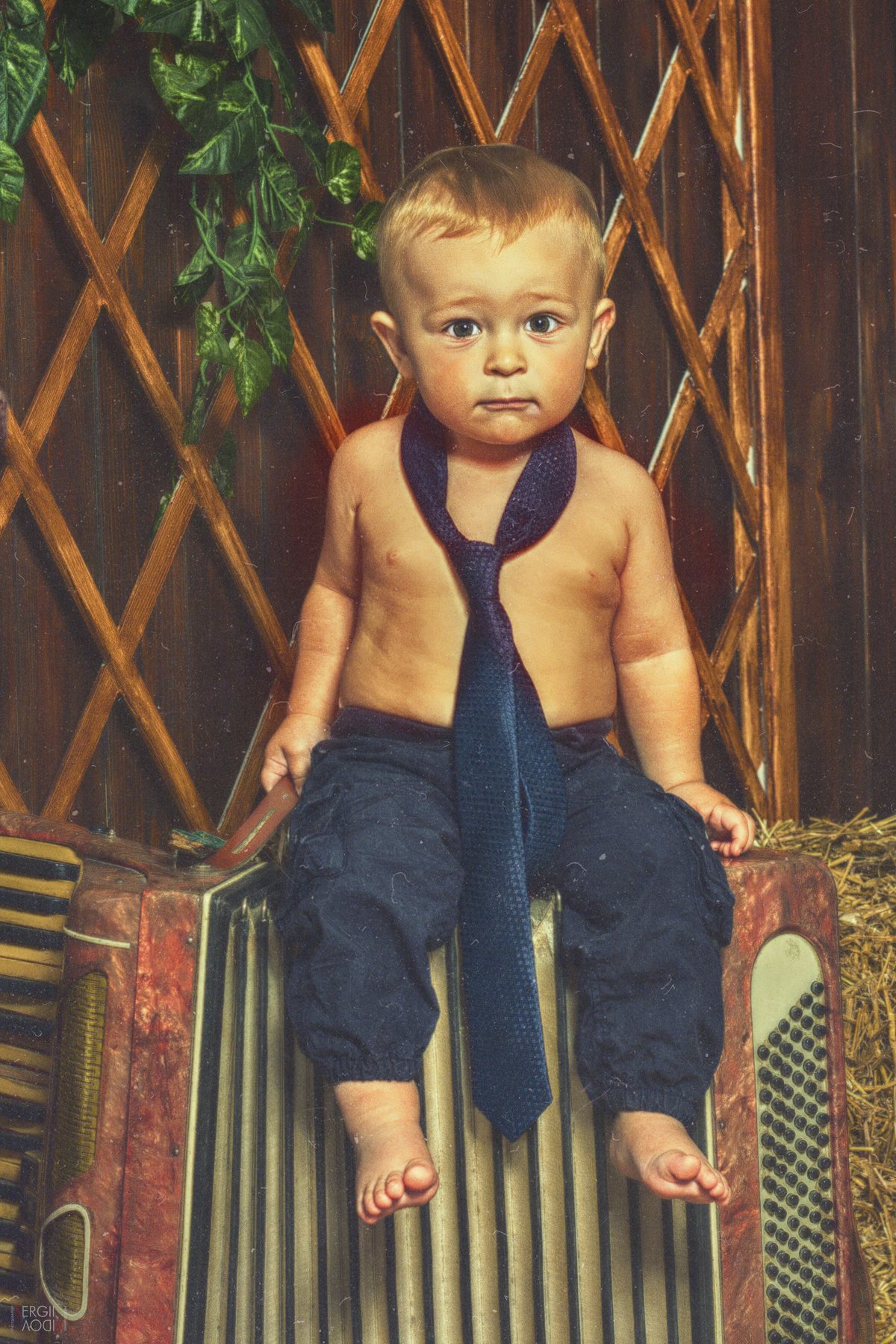 ребенок, гармошка, портрет, Sergii Vidov