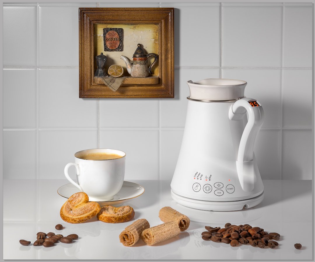 кофе, турка, печенье, утро, завтрак, чашка, Tom Fincher