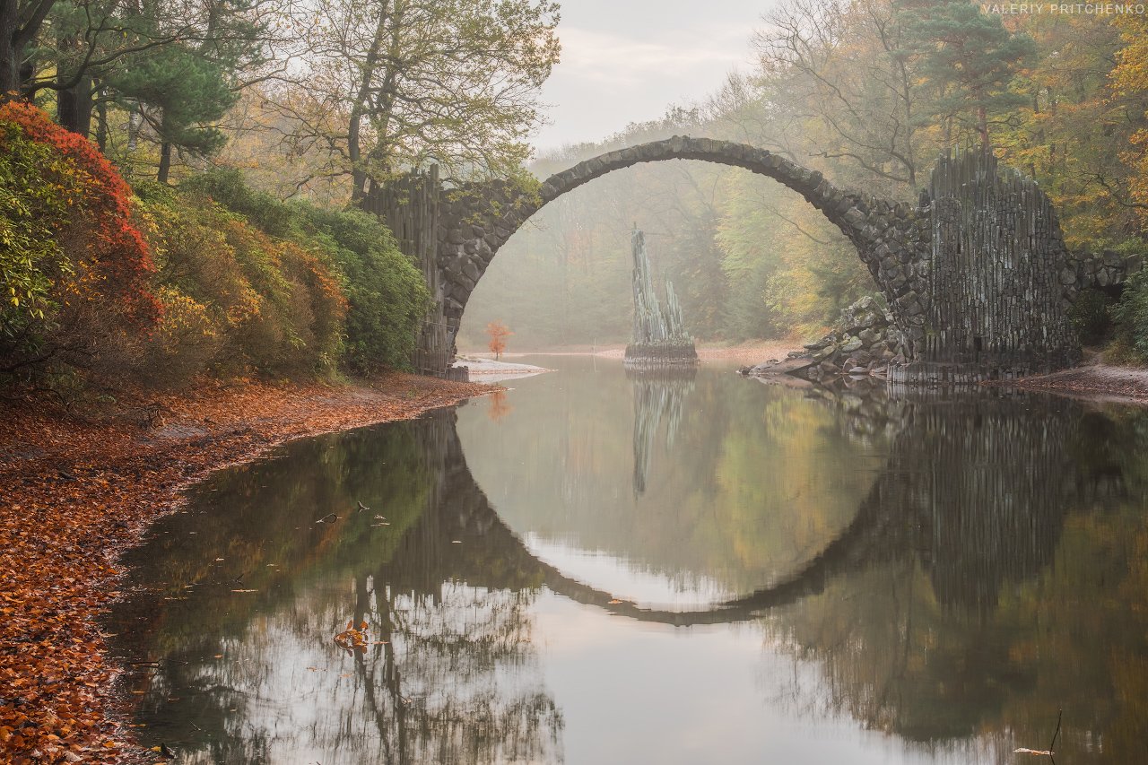 Rakotzbrücke, Germany, autumn, осень, Валерий Притченко