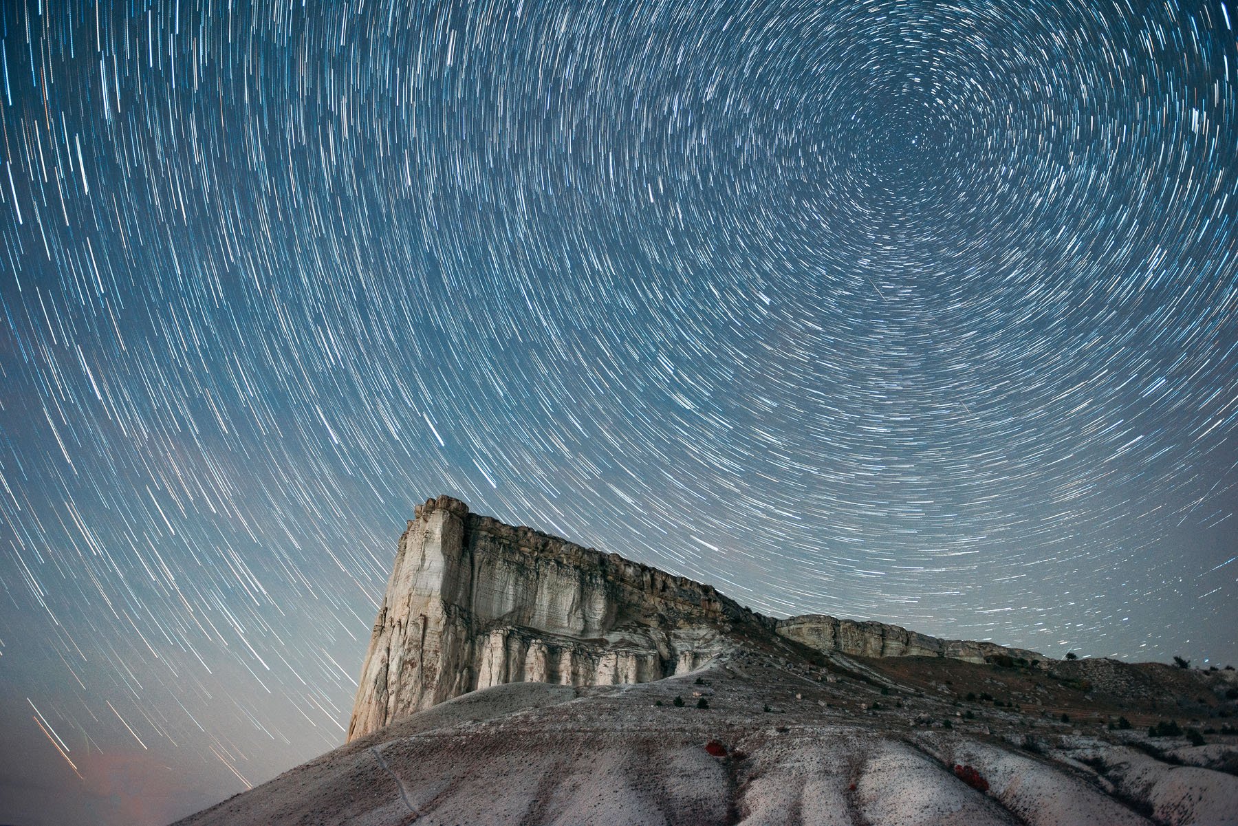 night, crimea, stars, startrails, Vakhrusheva Olya