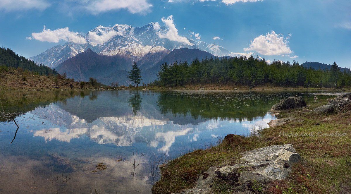 гималаи горы непал секонг озеро sekong lake нилгири дхаулагири аннапурна, Николай Стюбко