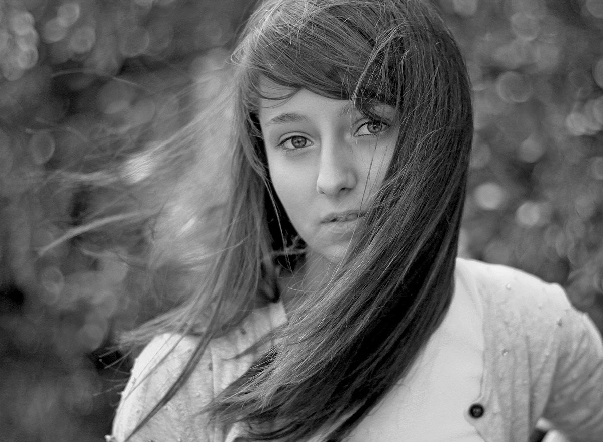 nastya, girl, wind,, Ludmila Gutorova