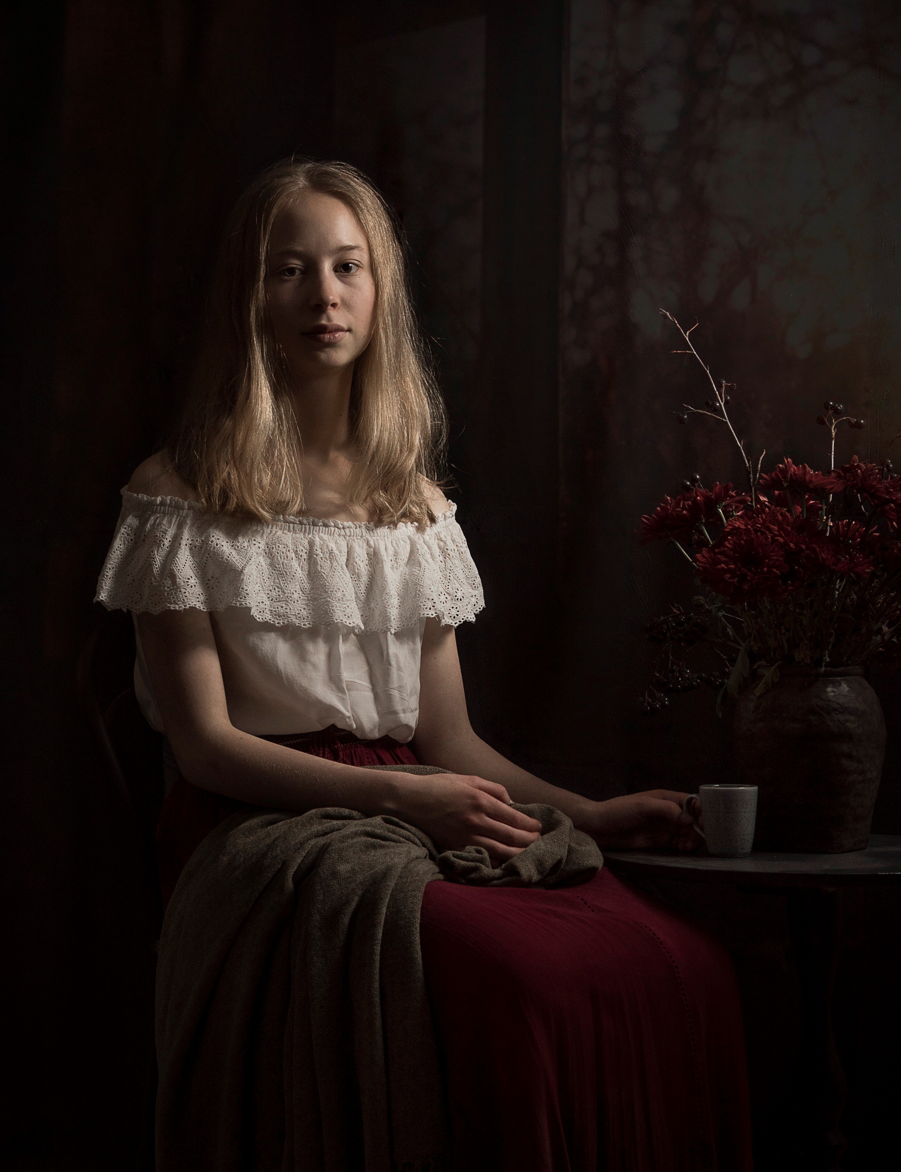 портрет,жанровый портрет , девушка, Natalia Kholodova