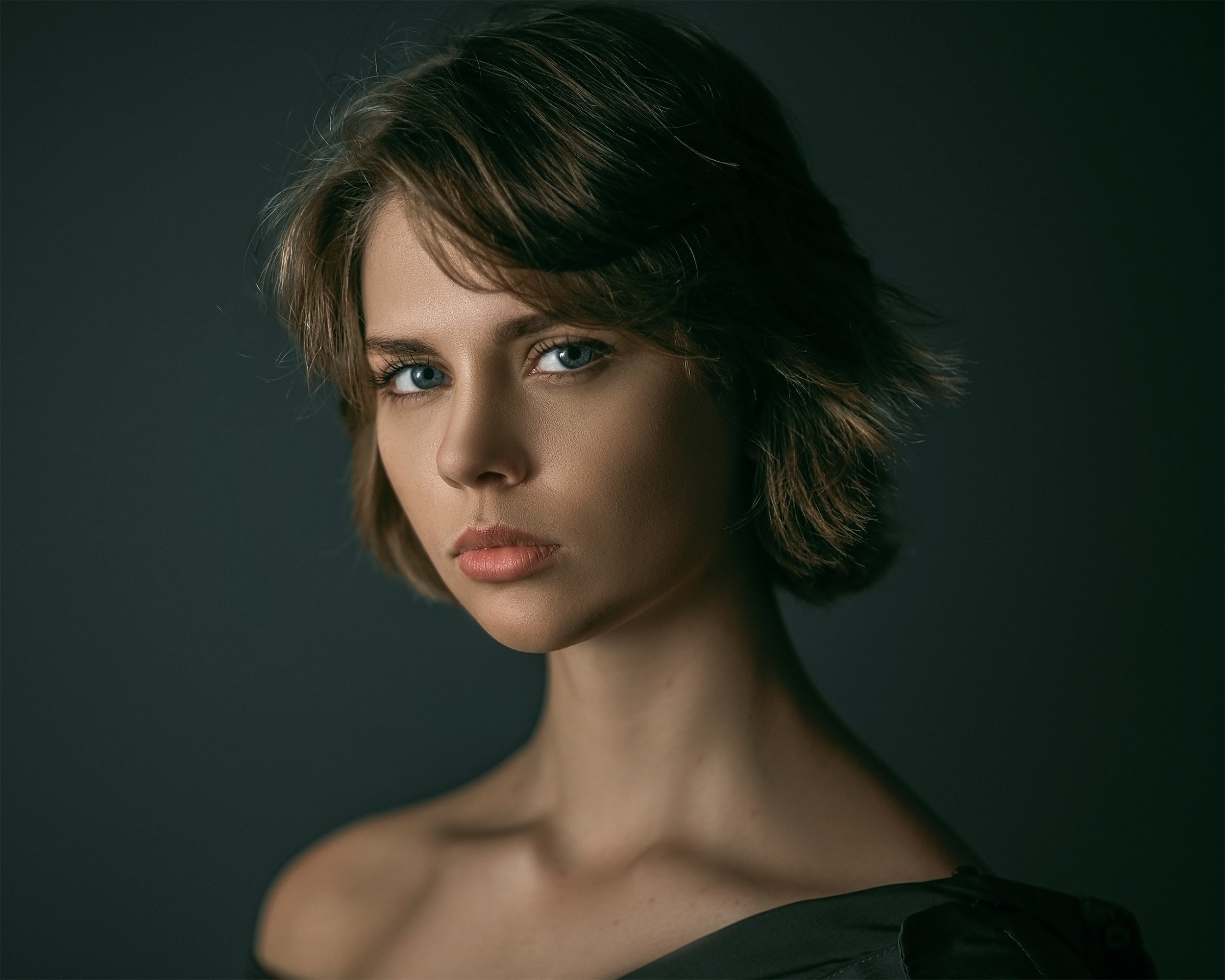 девушка молодая красивая портрет взгляд глаза, Евгений Сибиряев
