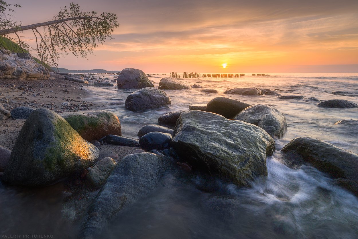 море, закат, пейзаж, Россия, sea, sunset, landscape, Валерий Притченко