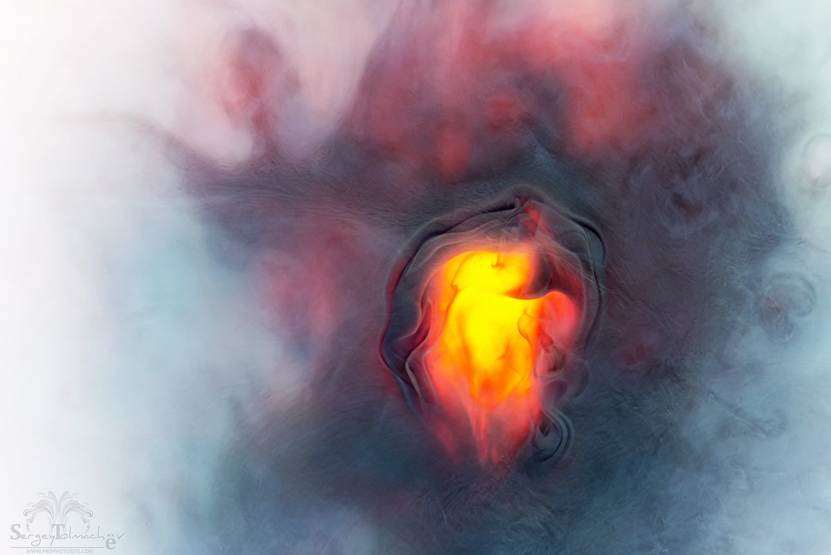 вулкан, ню, краски, абстракция, арт, вода, кратер, часть, чего-то, Сергей Толмачев
