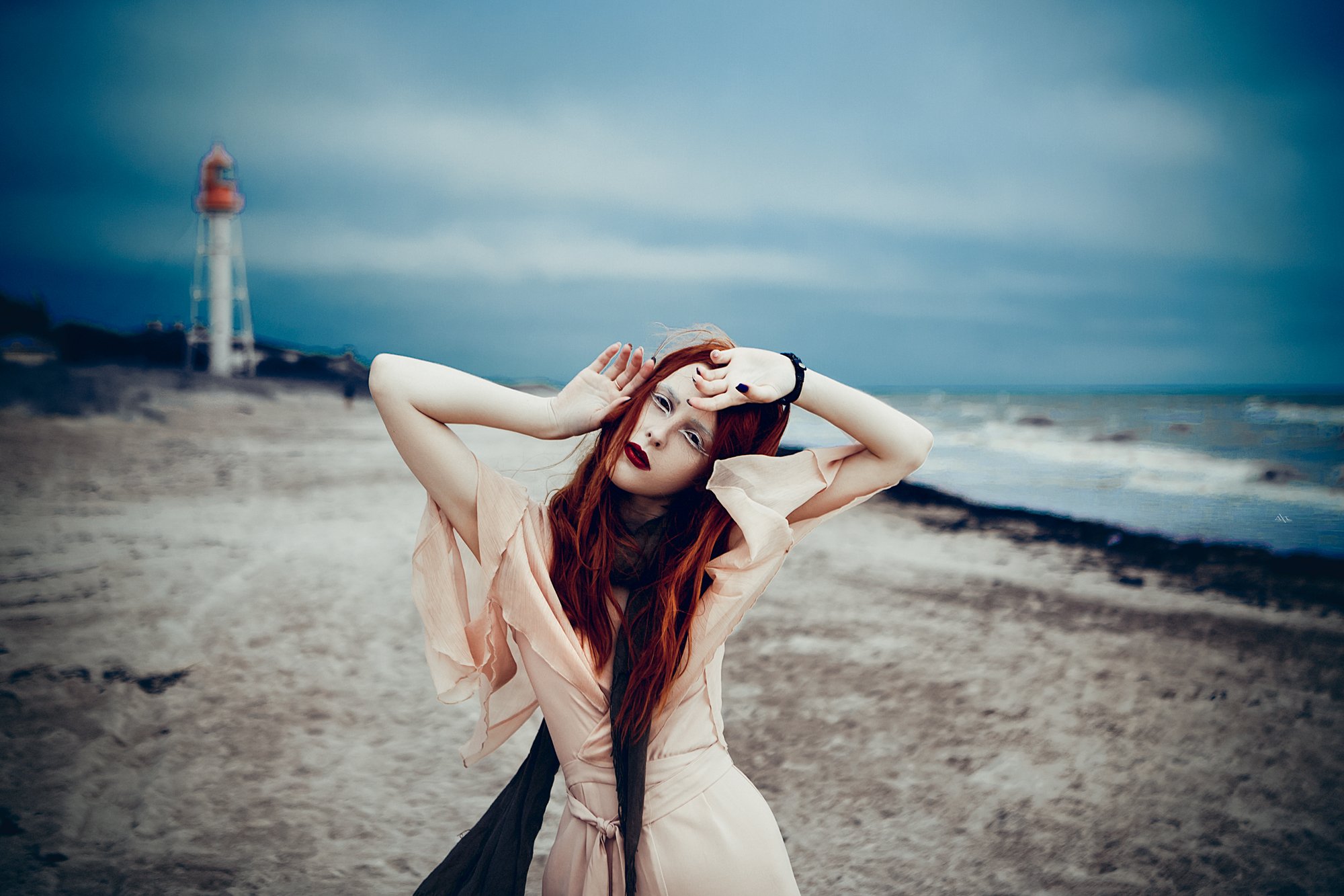 woman, redhead, portrait, natural light, Руслан Болгов (Axe)