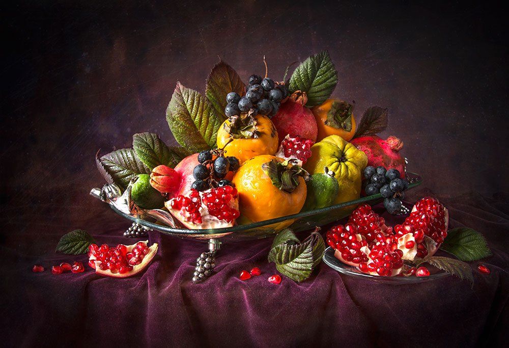 Красивый натюрморт с фруктами