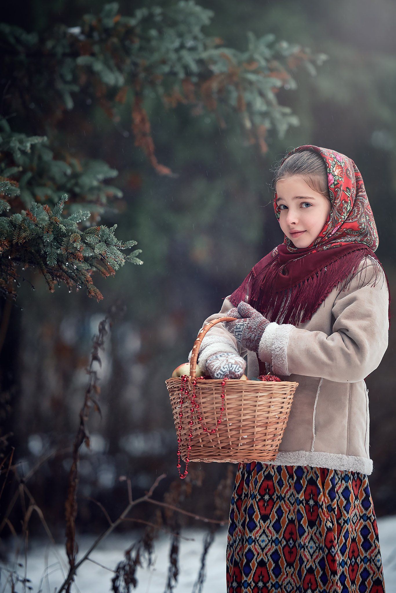 девочка лес детское фото, Денис Черепко