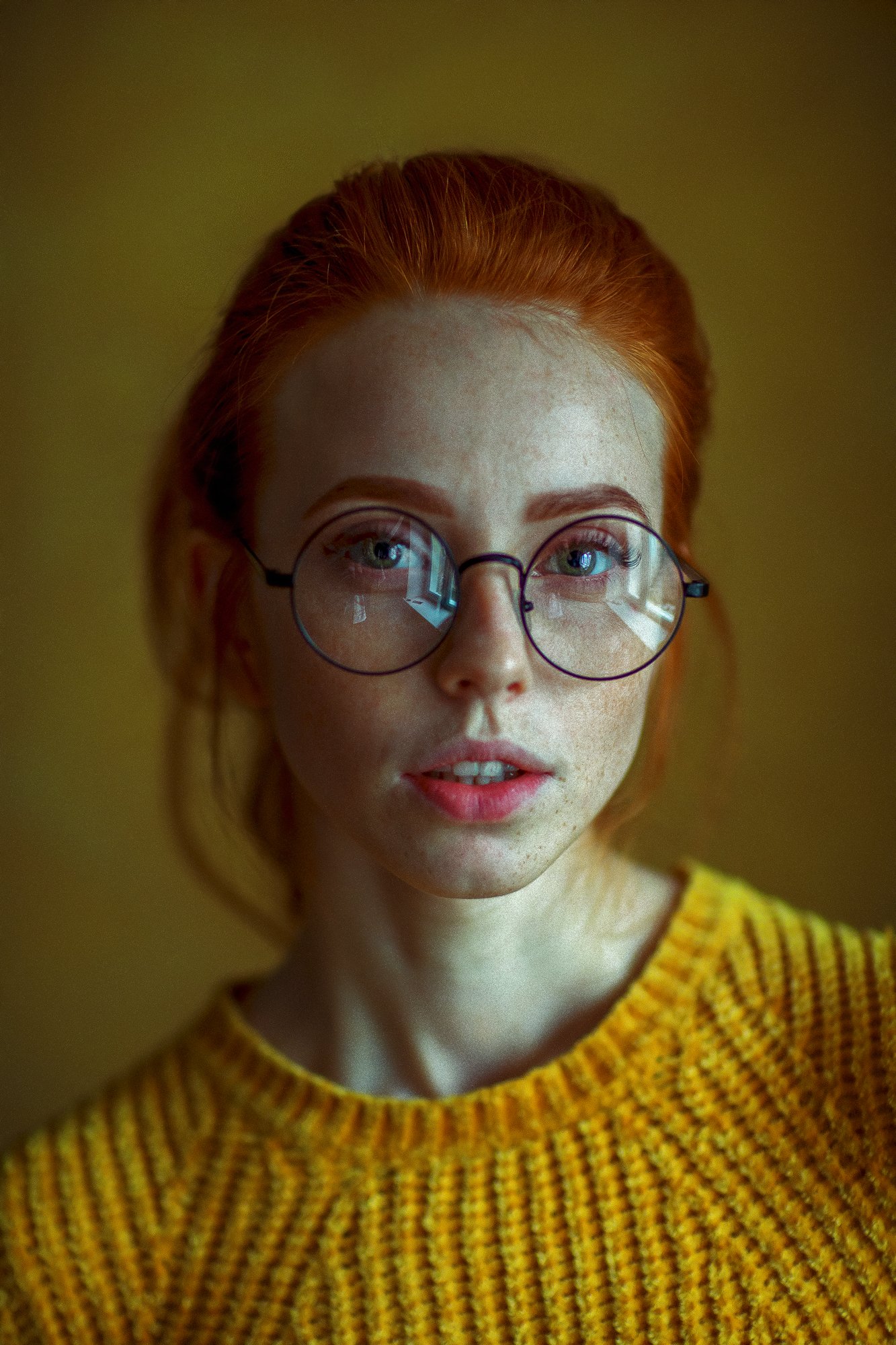 рыжая девушка модель веснушки, Салават Халиков