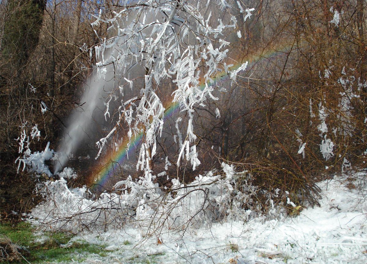 природа, крым, радуга, зима, Oleg