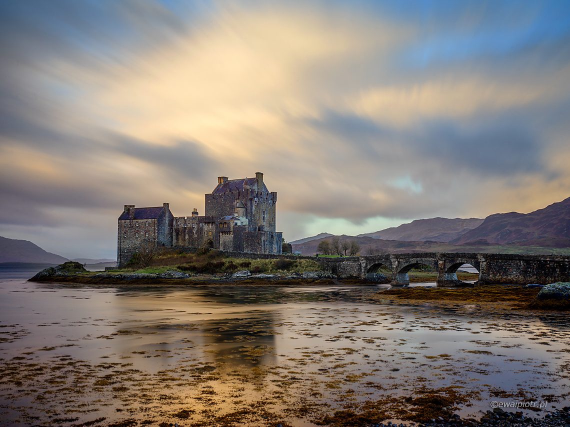 Scotland, castle, long exposure, reflection, Piotr Debek
