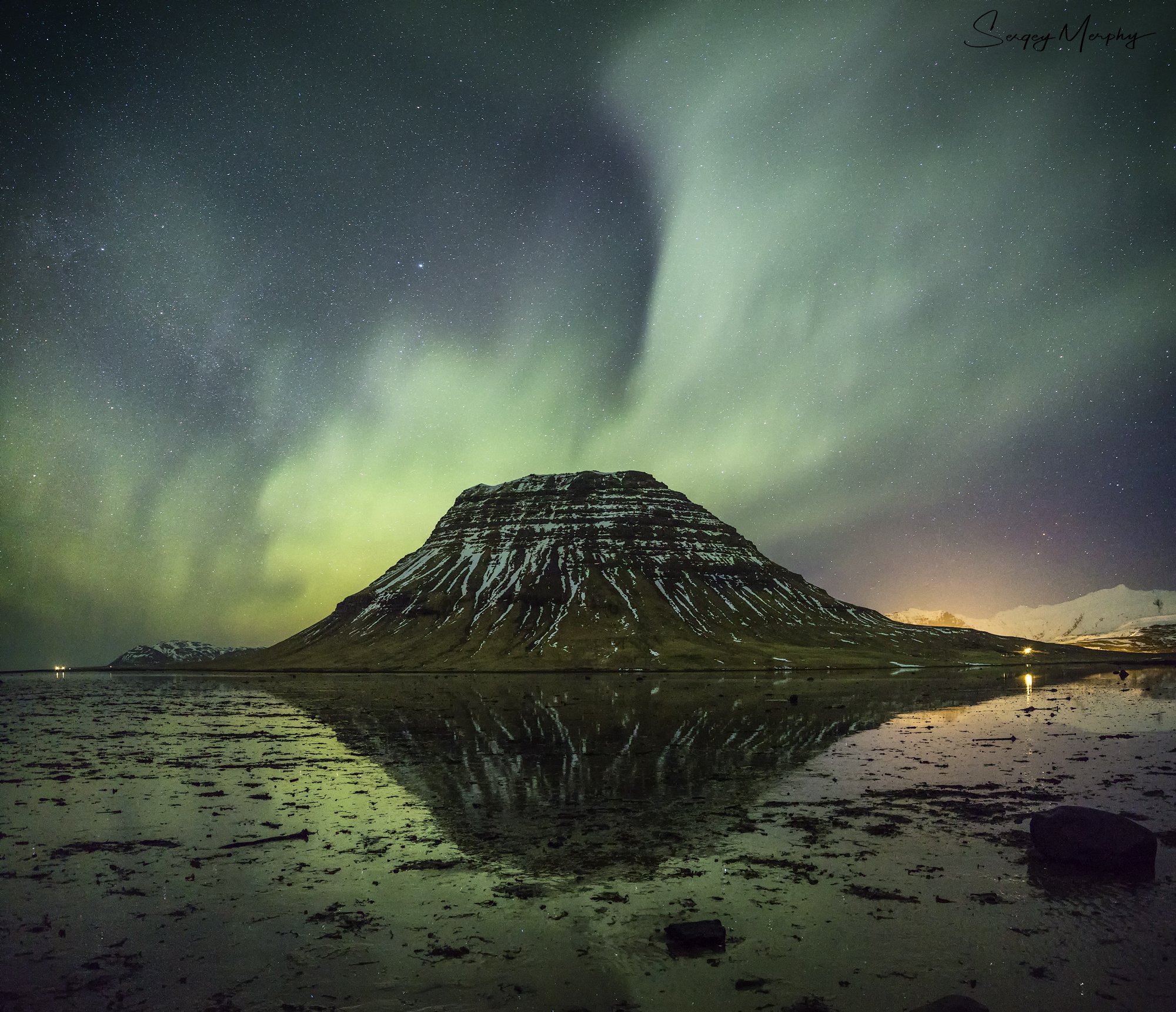 kirkjufell iceland northern lights, Sergey Merphy